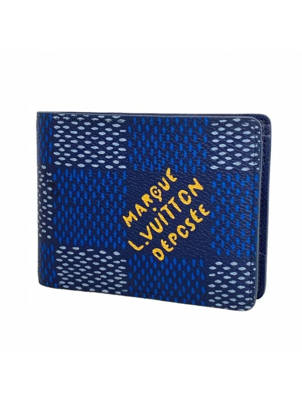 Louis Vuitton Wallet Monogram Heritage Portefeuille Multiple Navy Blue